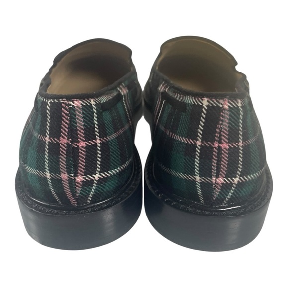 Ann Taylor Women’s Plaid Tassel Slip On Loafers - Picture 5 of 9